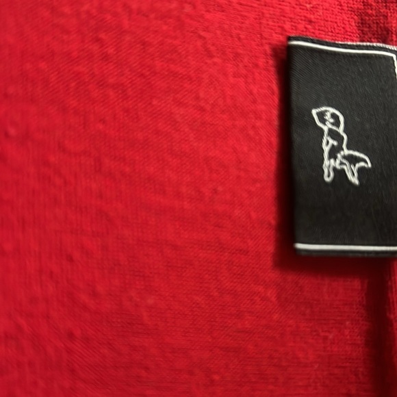 AKOO Red V-Neck T-Shirt with White AKOO Logo - Picture 5 of 7